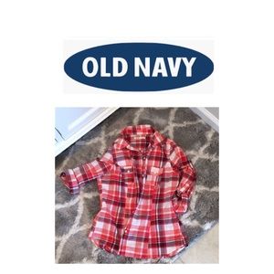 Old Navy Plaid Button Up Shirt